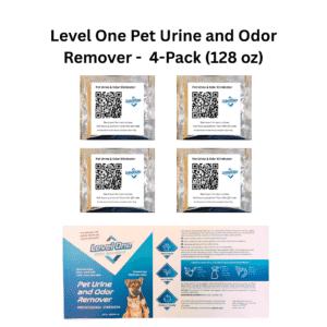 Professional pet urine and odor remover 4-pack