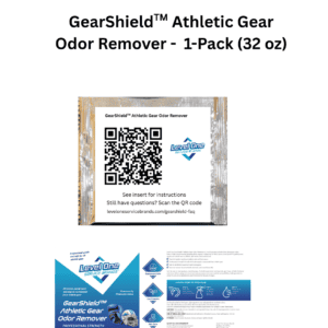 GearShield Athletic Gear Odor Remover — 1-Pack concentrate packet