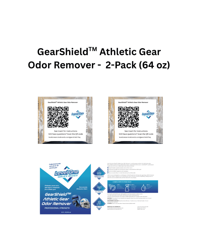 GearShield Athletic Gear Odor Remover — 2-Pack concentrate packets