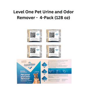 Professional pet urine and odor remover 4-pack
